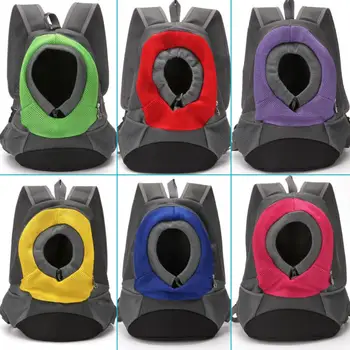 

Pet Foldable Outdoor Pet Dog Carrier Bag Dog Front Bag New Out Double Shoulder Portable Mesh Travel Backpack Head Free Bags