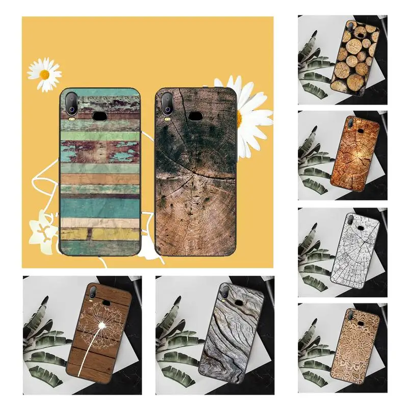 

NBDRUICAI Pattern wood textures TPU black Phone Case Cover Hull For Samsung A10 A20 A30 A40 A50 A70 A71 A51 A6 A8 2018