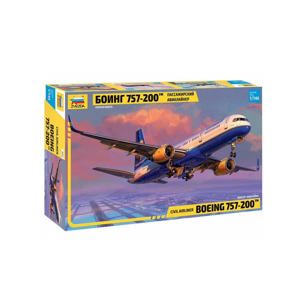 Model Kits "Passenger airliner" BOEING 1:144 Zvezda 