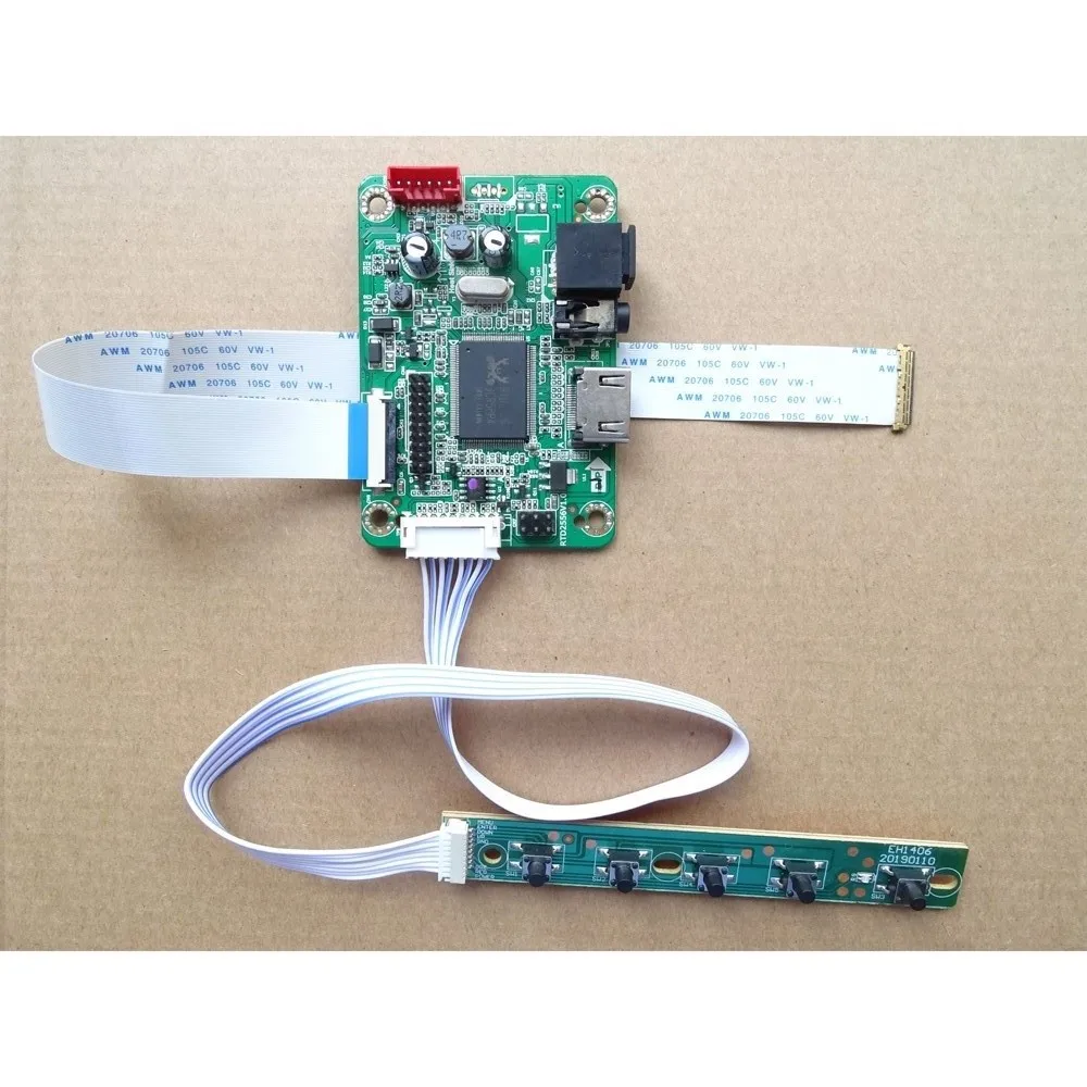 

Совместимому с HDMI светодиодный ПИД ЖК-дисплей мини контроллер драйвер платы набор "сделай сам" для HB125WX1-100 1366X768 кабель карточная игра монитор