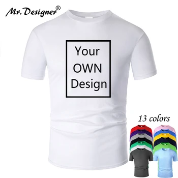 

T shirts 100% Cotton OWN Design Brand Logo/Picture Custom Girl Men and Women DIY T-shirt Short Sleeve Tshirt Tops Clothes Tee