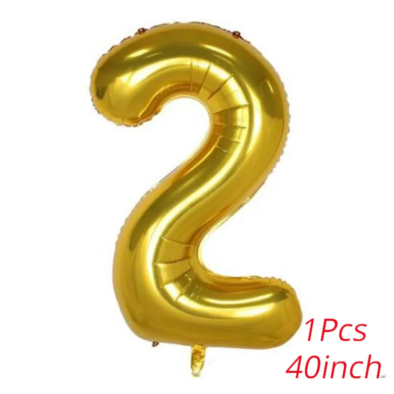 40inch number-C С Днем Рождения украшения партии Фольга Воздушные шары Блестящие Золото С Днем Рождения письмо воздушный шар 40inch 0123456789 Количество Баллоны шаров - Цвет: 40inch number-C