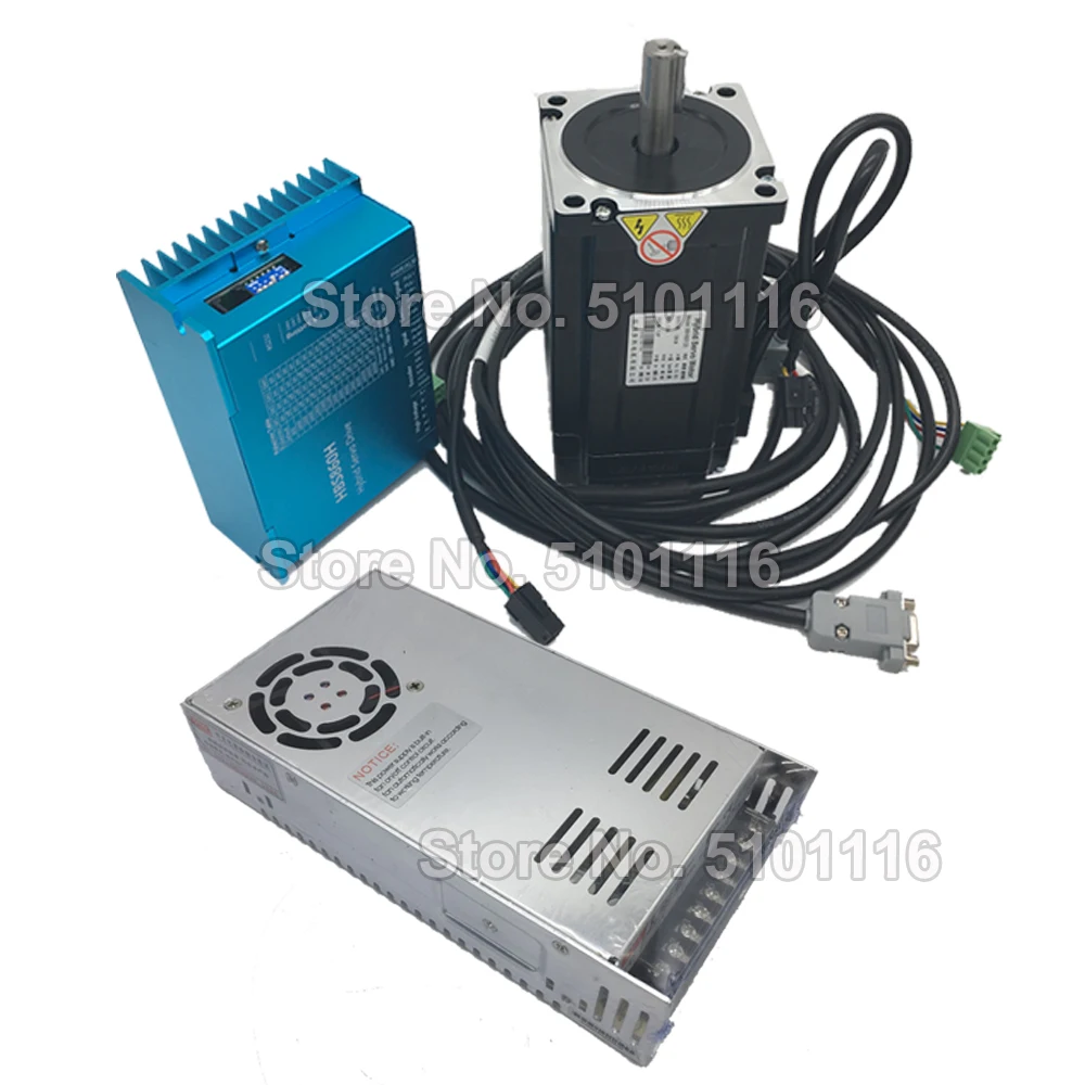 12Nm Nema34 Closed loop Stepper Motor Hybrid Servo Kit /& 400W 60V Power Supply