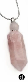 d WT-N1161 флакон для духов ожерелье из натурального камня желтый черный ворот Роза натуральный камень ожерелье с серебряным покрытием - Окраска металла: d