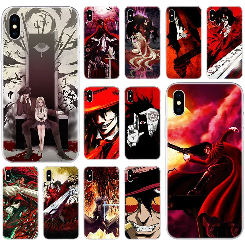 Популярный Мягкий силиконовый чехол Alucard Hellsing аниме для Apple iPhone 11 Pro XS MAX X XR 7 8 Plus 6 6s