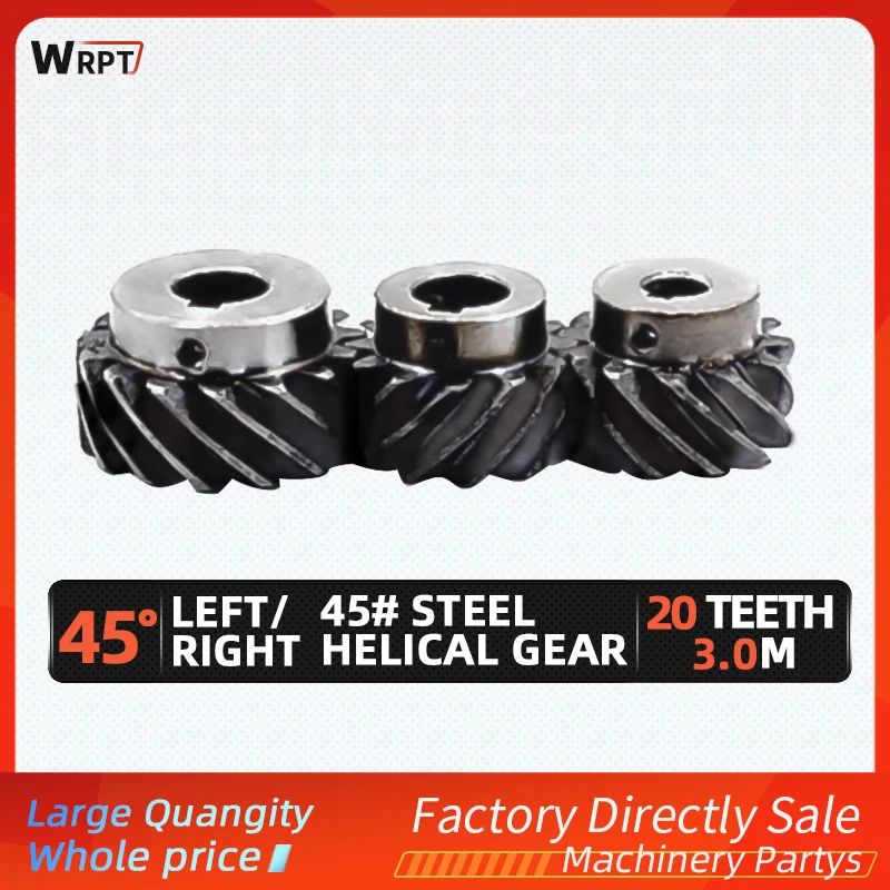 

1Pcs 3 Mode Helical Gear 3M20Teeth 45 degree helical gear, left/right rotation 180 degree transmission super torque