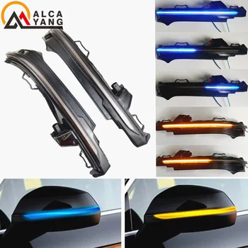 

LED Flowing Water Blinker Side Rear-view Mirror Dynamic Turn Signal Light For Audi Q5 FY 2018 2019 Q7 4M 2016 2017 2018