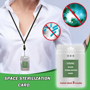 

10/50/100pcs Portable Air Sterilization Card Disinfection bacterial shut out Lanyard Protection Card Personal Healthcare