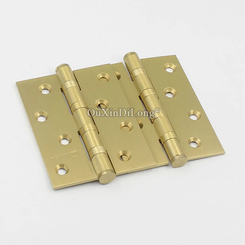 

Brand New 8PCS 4Inches Brass Heavy Door Hinges Cupboard Cabinet Bearing Hinges Smoothly and Mute Furniture Hinges