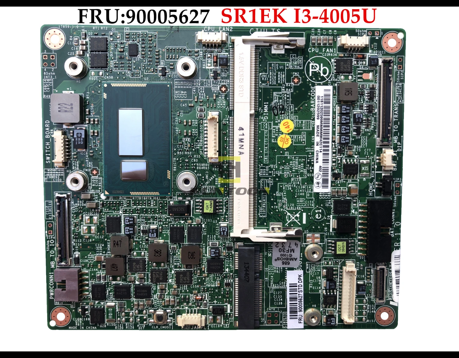 FRU:90005627 для Lenovo Flex-20 Horizon 27 системная плата 90005428 SR1EK I3-4005U DDR3 100% полностью