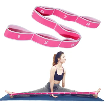 

Indoor Fitness Yoga Pull Rally Band Nylon Latex Multi-level Force Setting Pilates Gym Exercise Band Multi-Function