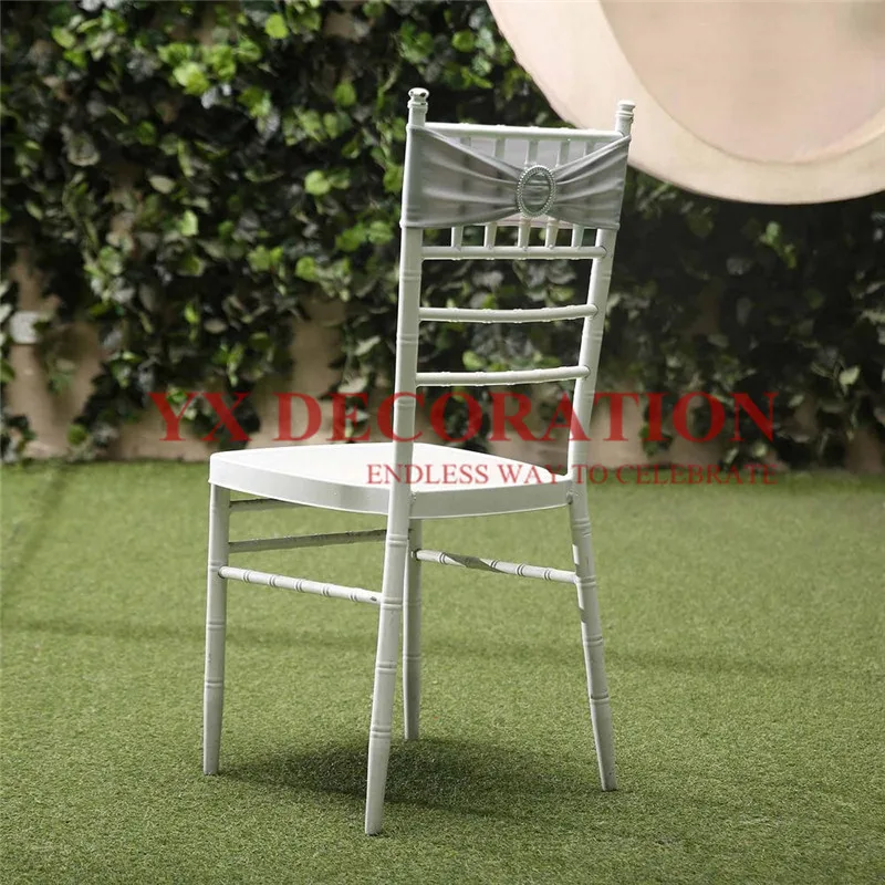 silver Красивый спандекс стул лента лайкра лента для Chiavari украшения стула - Цвет: silver