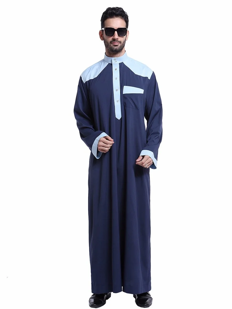 Abaya s Eid Musulman De Mode Homme Мужская мусульманское платье одежда Саудовская Аравия кафтан