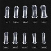 100 Pcs/Box Künstliche Gefälschte Nägel Mit Skala System Form Klar Tipps Salon Werkzeuge Set Nail art Voll abdeckung Maniküre Schmuck Box