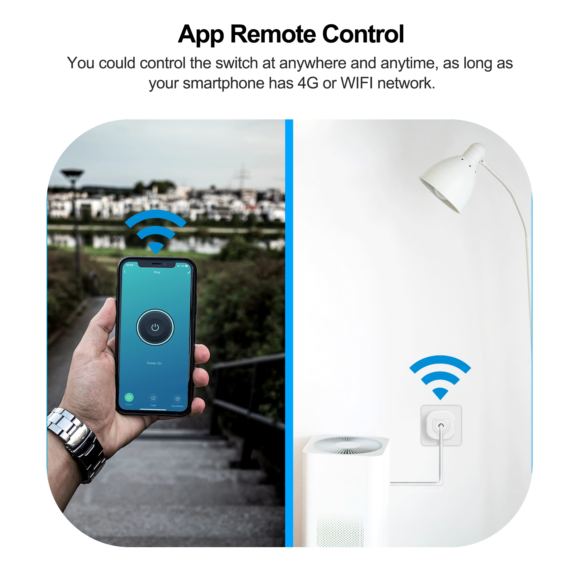 GIRIER 16A AU умная розетка Wifi умная розетка с монитором мощности синхронизация голоса беспроводной пульт дистанционного управления Smart Switch для Alexa Google Home