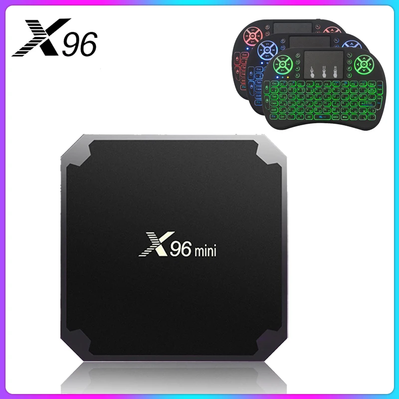 X96mini Android 7.1 X96 mini четырехъядерный Smart TV BOX ТВ Бокс S905W поддерживает 2.4G беспроводной WIFI ТВ приставка i8