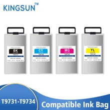 Combinaison de sac d'encre pour imprimante, Compatible avec Epson WorkForce Pro WF C869R WF C869RDTWFC WF C869RD3TWFC T9731 T9732 T9733 T9734