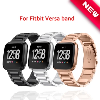

Stainless Steel metal strap For Fitbit Versa band correa Wristband Bracelet Watchband belt reloj Fitbit Versa watch Accessories