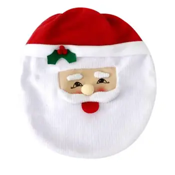 

Christmas Toilet Seat Cover Santa Claus Bathroom Mat Bathroom Santa Toilet Seat Cover Rug Home Decoration