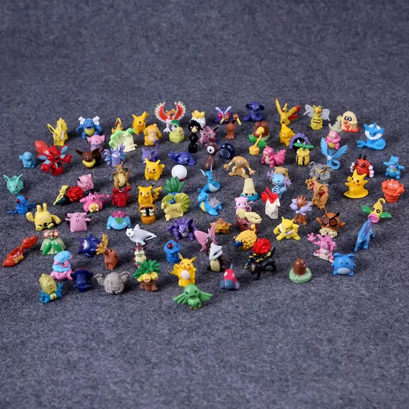 TAKARA TOMY Покемон Пикачу 2-3 см Фигурки Poke модель монстра случайный Brinquedos Коллекция аниме детские игрушки подарок мяч