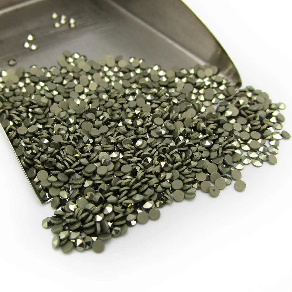 

Free Shipping 1.0~2.0mm Round Shape Flat Back Loose Brass Color Natural Marcasite Stone For Jewelry Making