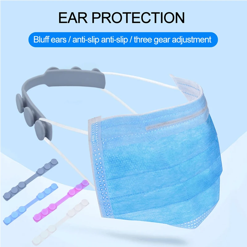 Silicone Face Masks Hooks Super Soft Anti-slip Design Kids Ears Mask Adapter Adjustment Comfort Mask
