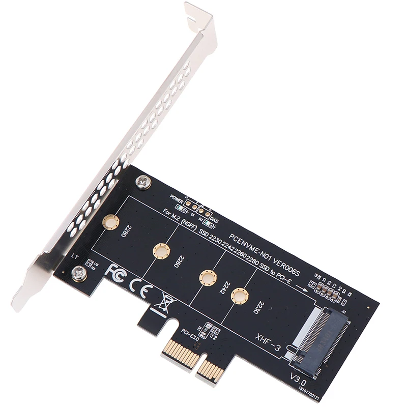 Адаптер PCIE на M2 PCI Express 3,0X1 на Накопитель SSD с протоколом NVME адаптер Поддержка 2230 2242 2260