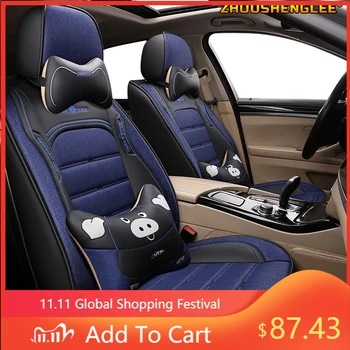

ZHOUSHENGLEE Leather car seat cover For geely emgrand ec7 mazda 3 bk volvo s60 s40 nissan x-trail car styling auto accessories