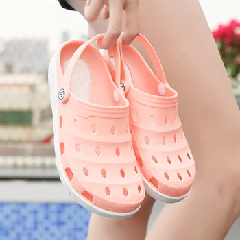 

Women's Sandals 2020 Fashion Lady Girl Sandals Summer Women Casual Jelly Shoes Sandals Hollow Out Mesh Flats Beach Sandals pink