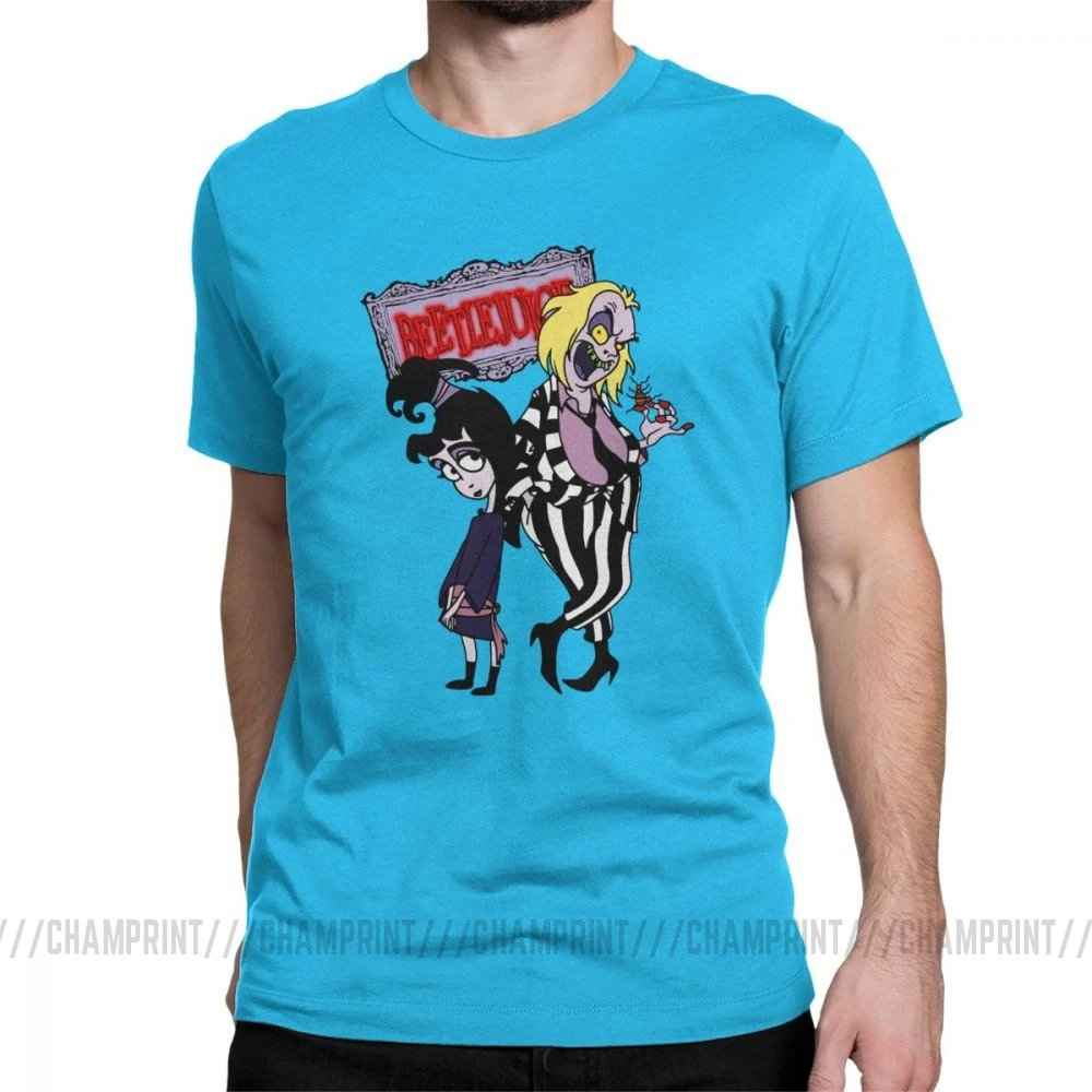 Beetlejuice Лидия группа футболка для мужчин Мода хлопок футболка круглый воротник футболки с коротким рукавом размера плюс Топы - Цвет: Королевский синий