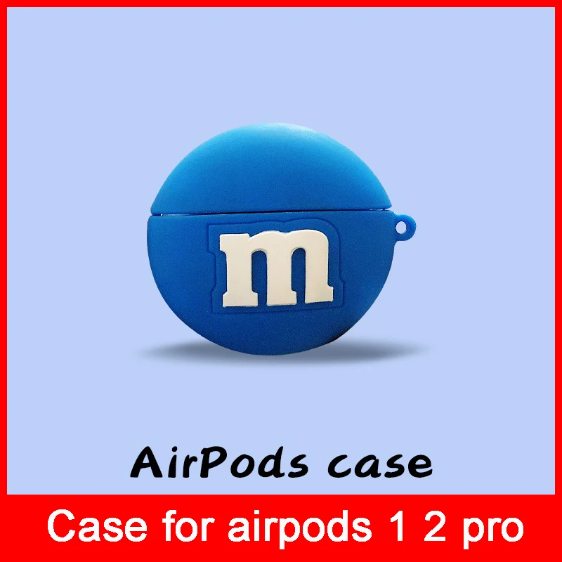 Мягкий силиконовый беспроводной чехол 3D для наушников Airpods 1 2 защитный pro