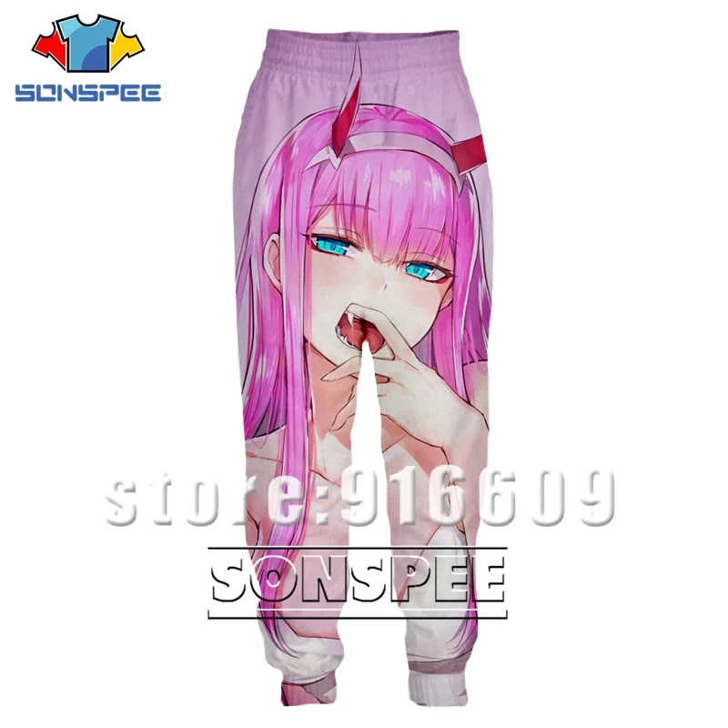 3d принт для мужчин и женщин, полная длина, модные сексуальные штаны DARLING in the FRANXX Zero two, спортивные штаны Harajuku, панковские штаны, аниме, штаны для бега - Цвет: 08