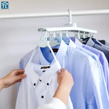 

Hanger Multi-layer Folding Home Drying Racks Magic Clothes Changeable Storage Telescopic Stand Broad Shoulders Plastic Organizer