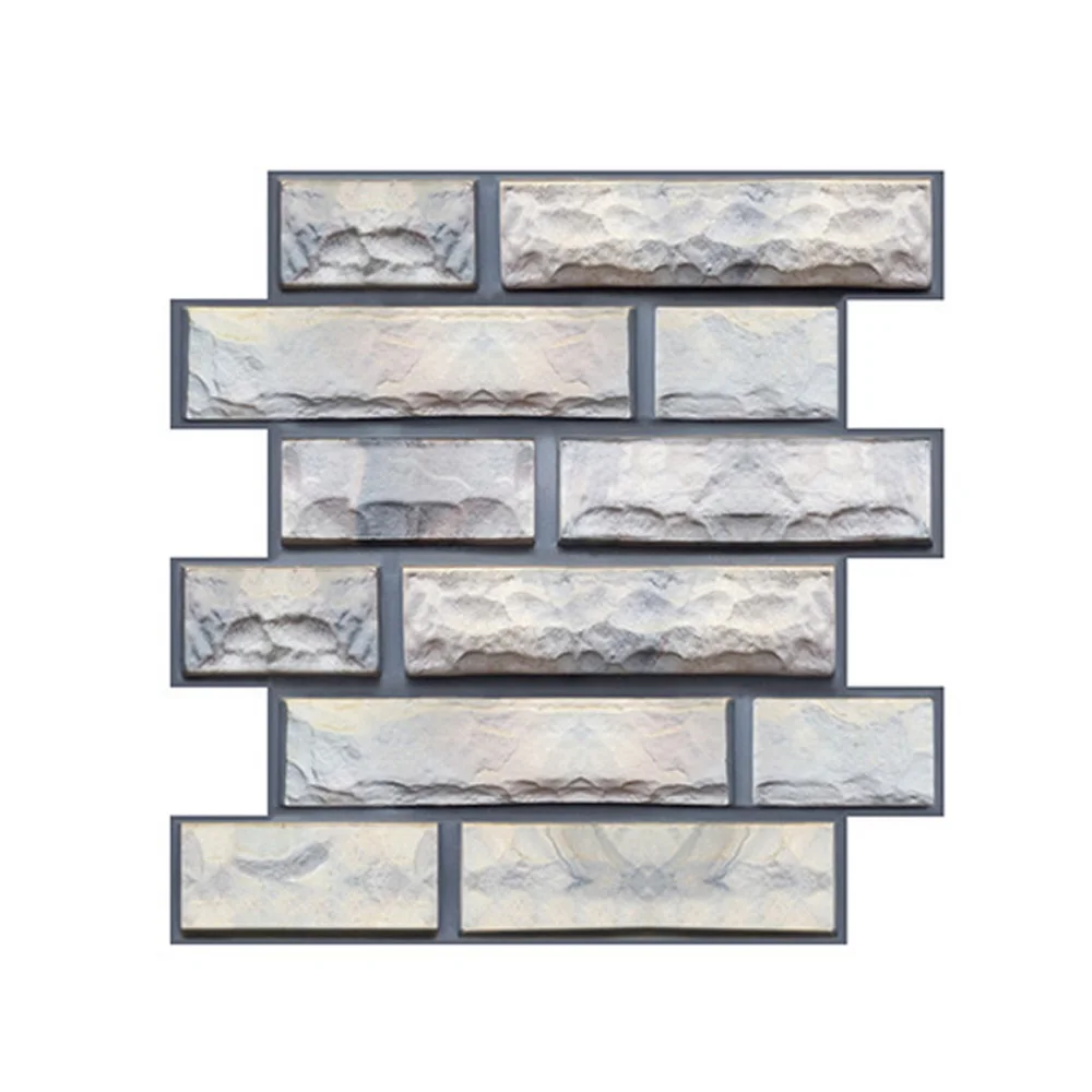 

3D Tile Brick Wall Sticker Self-adhesive Waterproof Foam Panel 30x30cm