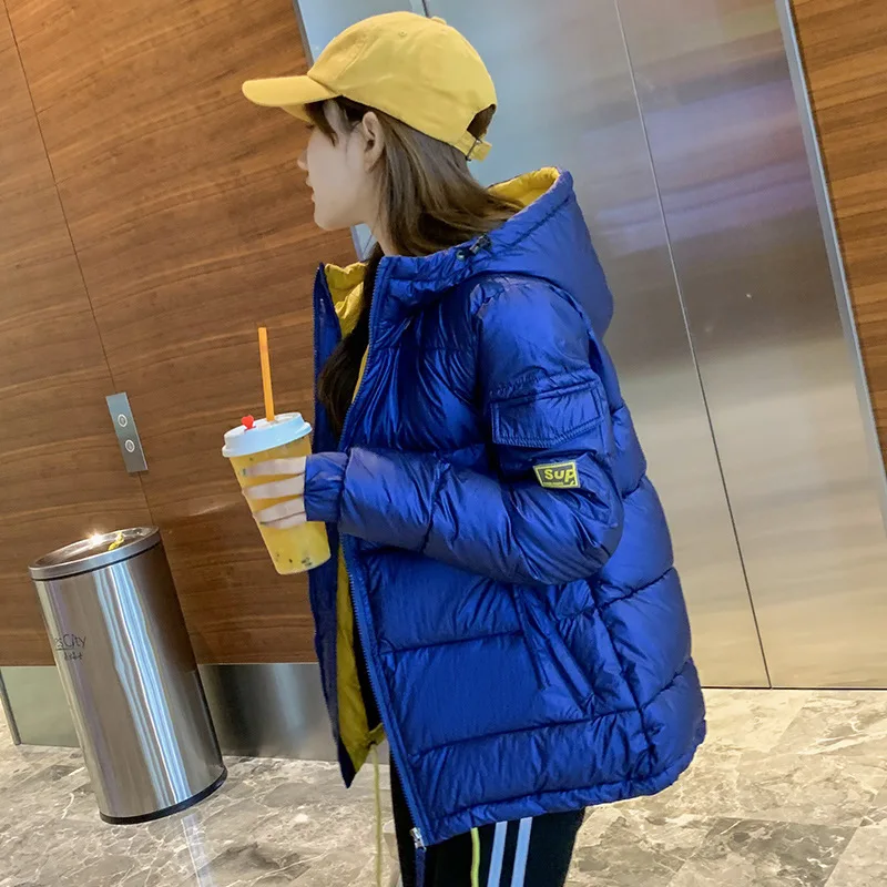 

Cotton-padded Clothes Short Autumn & Winter 2019 New Style Korean-style down Jacket Cotton-padded Clothes Coat Hooded Warm Large