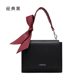

Girls Black Shoulder Bag Women Leather Square Crossbody Ladies Luxury Shoulder Bag Designer Fashion Borse Women Bags AE50DJ