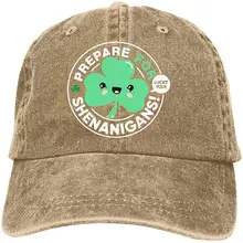 Подготовка к шенаниганам, милый День Святого Патрика Трилистник двойная Пряжка Регулируемая ковбойская Личность ретро ковбойская шляпа