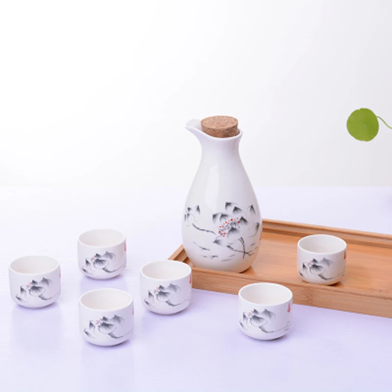 1Pot 6cup винтажный керамический горшок набор чашек японский стиль хип колбы для дома, кухни, офиса