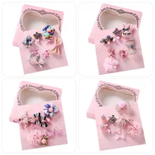 Корейский стиль, стиль, детские заколки, украшения для волос, набор для девочек, тканевые заколки, боковая заколка, головной убор, Детская повязка на голову, аксессуары