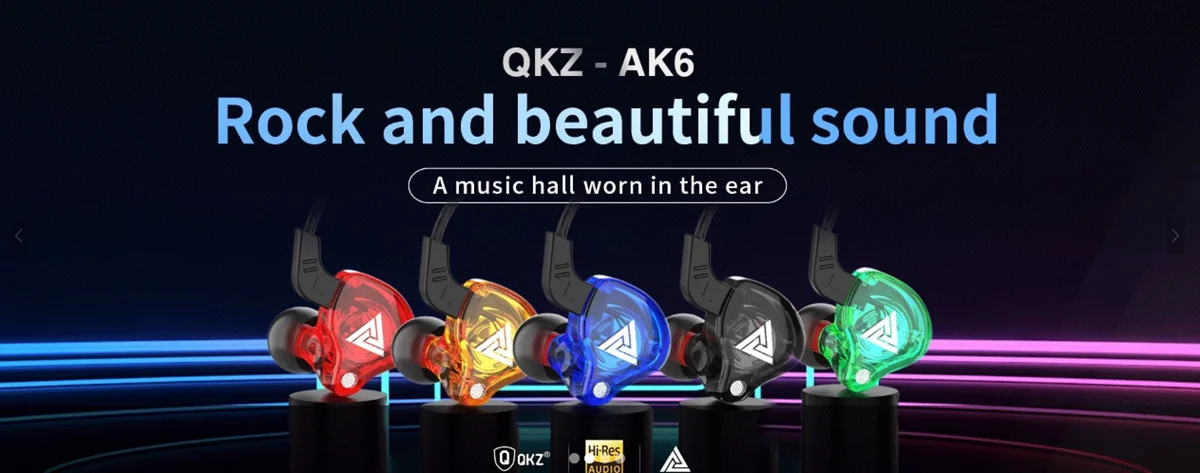 QKZ ZXD HiFi Earphone Super Bass Earbuds Music Monitor Wired Headphones With Microphone Noise Cancelling Headset Games Sports