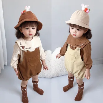 

Children's Clothing New Corduroy Baby Clothes Children's Overall Newborn Crawling Clothes Autumn Jumpsuit Baby Girl Clothes
