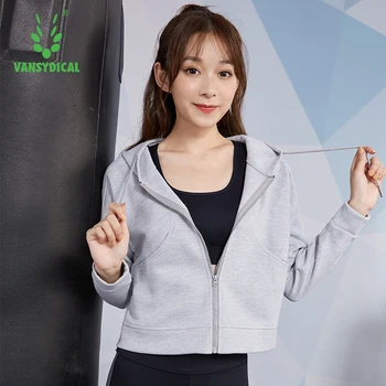 

Running Jacket For Women Yoga Zipper Long Sleeve Female Sport Fitness gym Clothing Ladies Hoodies Sport Chaqueta Deportiva Mujer