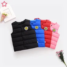 Детский хлопковый жилет с перьями Стильный хлопковый жилет с рисунком в Корейском стиле для больших мальчиков