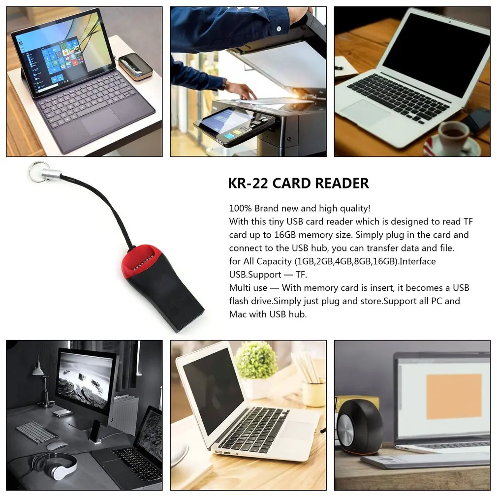 Кардридеры USB 2 0 Micro SD SDHC TF флэш памяти кардридер мини адаптер для ноутбука высокое