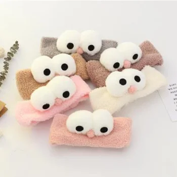 

6 pcs/lot new cute three-dimensional big eyes hair band women's girl hair tiara headband hair band hair accessories girl gift