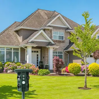 

Garden Solar Powerd Vibration Led Animal Repeller Cat Dog Fox Snake Mouse Ultrasonic Wave Pest Control Waterproof Outdoor