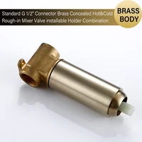 Bidet Sprayer ก๊อกน้ำร้อนและเย็นน้ำท่อห้องน้ำห้องครัว Smesiteli แปรงทองเหลืองมือถือติดผนังผสม 4