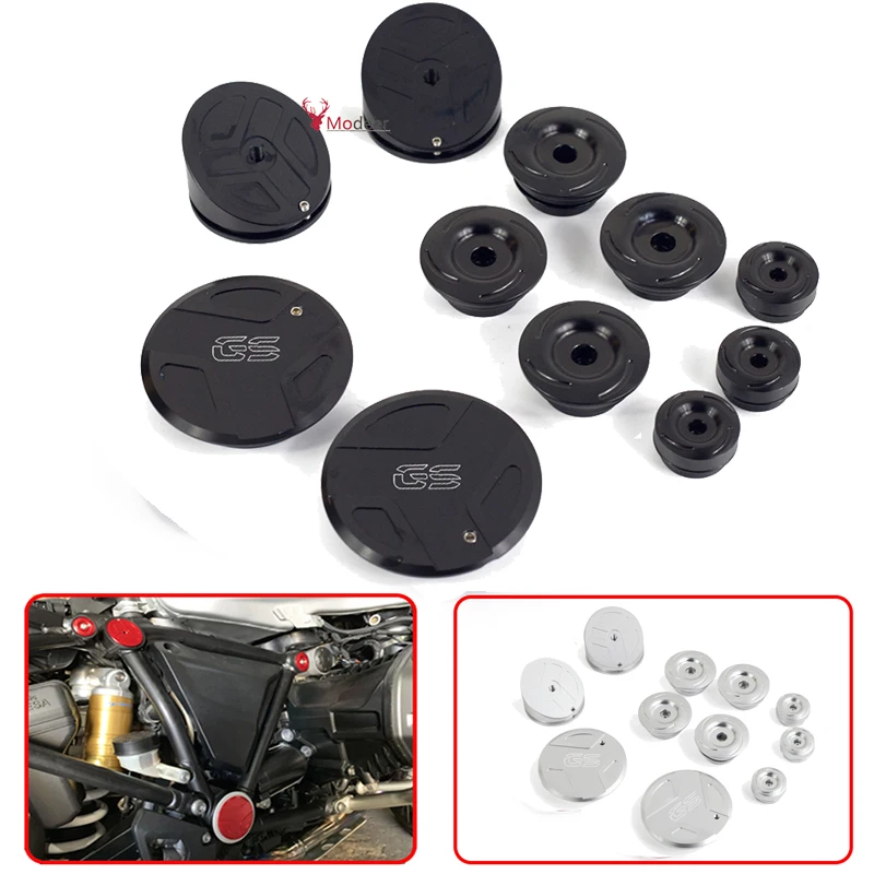 11 отверстий для рамы крышки маятника Набор декоративных заглушек BMW R 1200GS LC 2013 2016