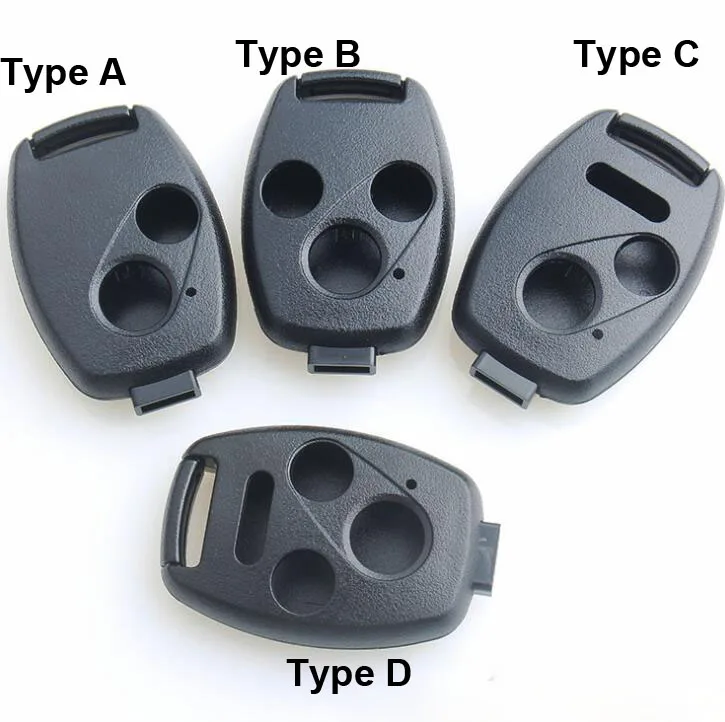 10PCS 2 3  2+1 3+1  Buttons Remote Key Shell for Honda Replacement Car Key Blanks without Chip Groove inside 3 buttons modified folding flip remote key shell for ford focus mondeo fiesta ecosport car key blanks