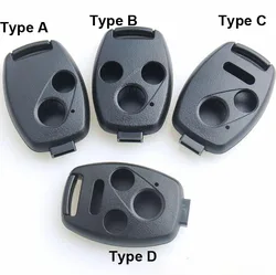 10PCS 2 3  2+1 3+1  Buttons Remote Key Shell for Honda Replacement Car Key Blanks without Chip Groove inside